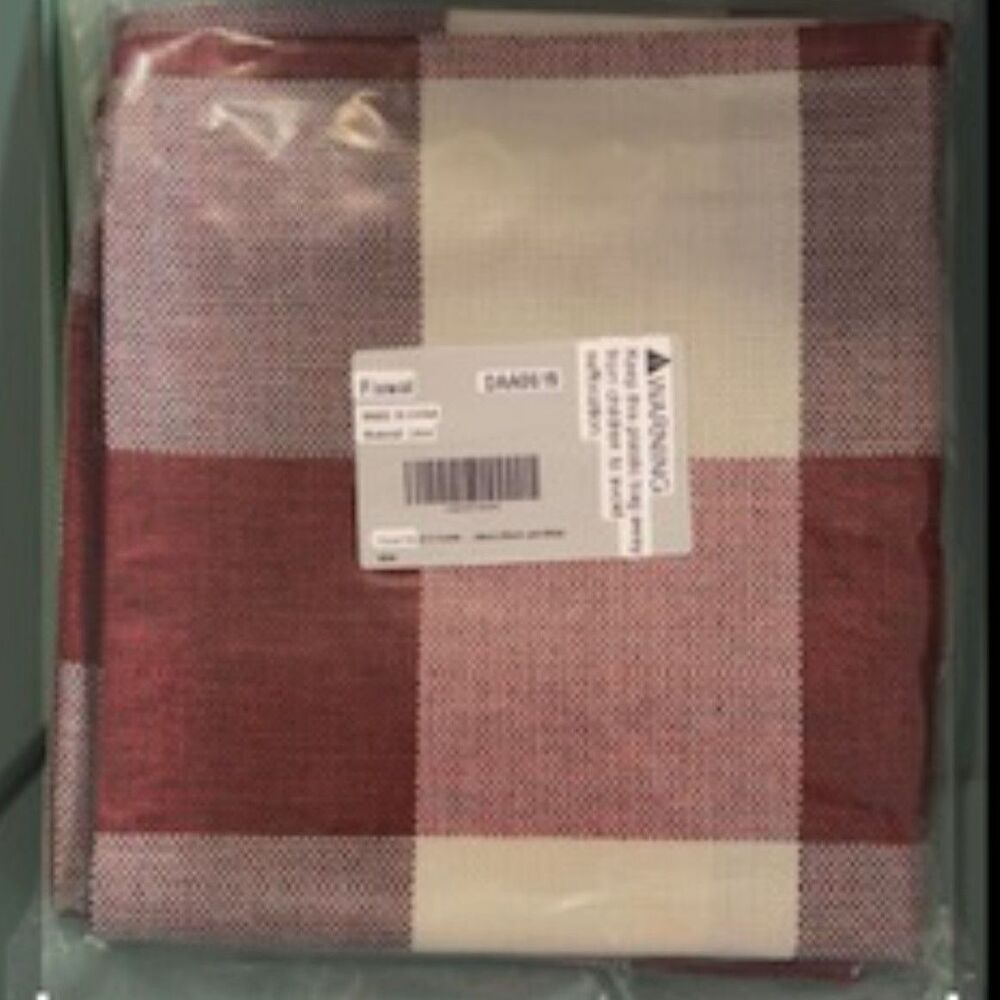 NWT Fixwal Set of 4 Farmhouse Buffalo Plaid Pillow Covers